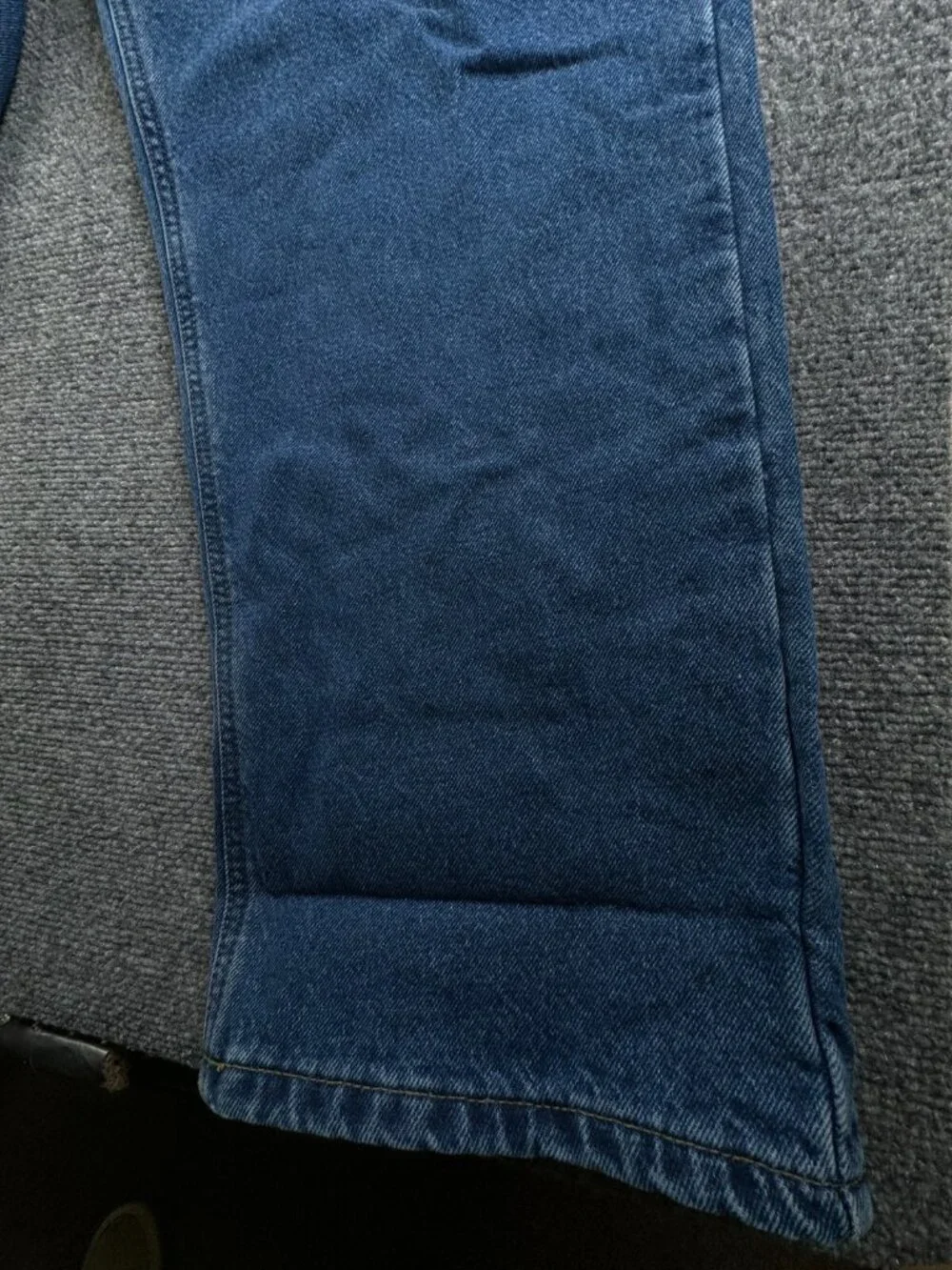Carhartt B172 DST Jeans Flannel Lined Relaxed Fit Blue Cotton Denim ACTL 39x30